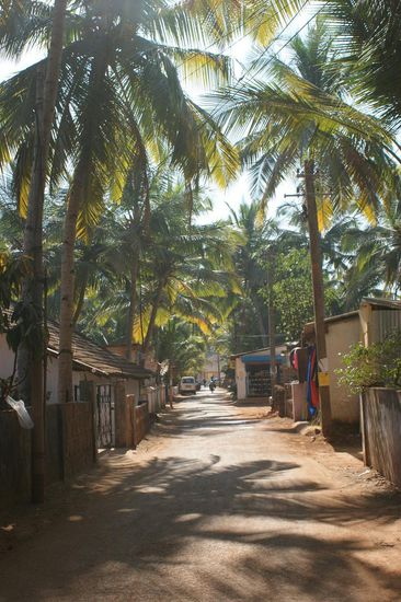 Die Mainroad von Agonda - juhui, wir sind angekommen.