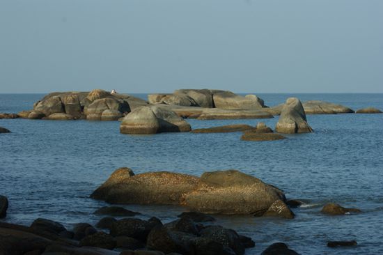 Das suedliche Ende des Strandes von Agonda