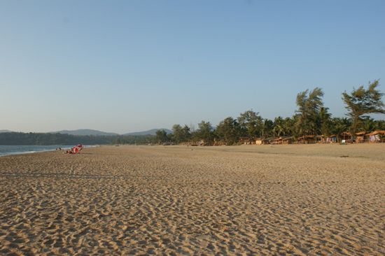 So leer sah der Strand eigentlich immer aus.