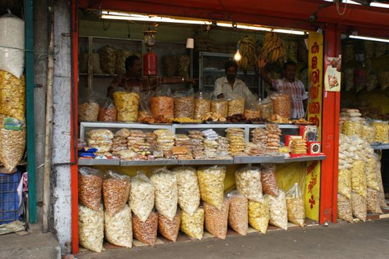 Chipsladen in Alleppey.