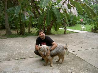 Niels und unser Wachhund Bamboo