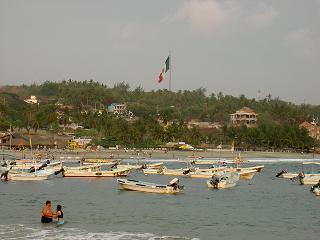 Der "Hafen" von Puerto Escondido