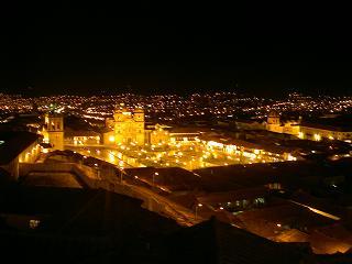 Diesen tollen Blick hatten wir bei Nacht