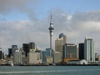 Die Skyline von Auckland einmal ohne...