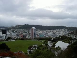 Blick von oben auf die Stadt