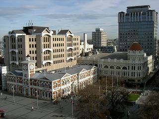 Christchurch von der Kirche aus gesehen