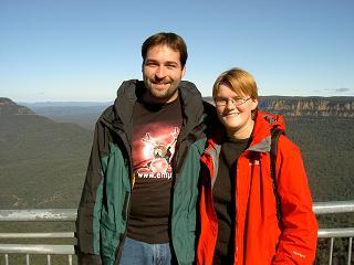 Wir auf der Aussichtsplattform