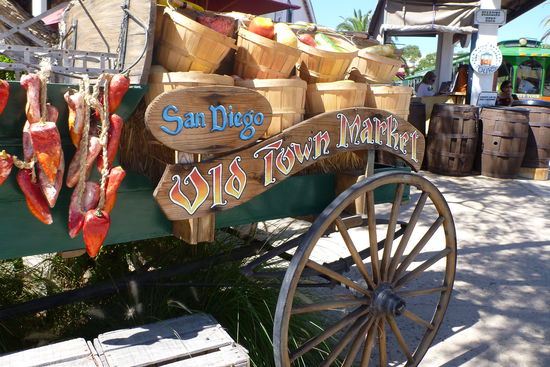 Ein alter Verkaufswagen.