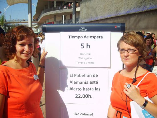 Ja richtig 5 Stunden Wartezeit!