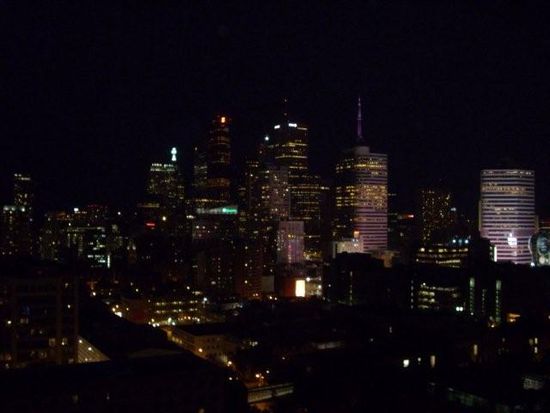 Toronto bei Nacht. Vom Dach meines Hostels aufgenommen