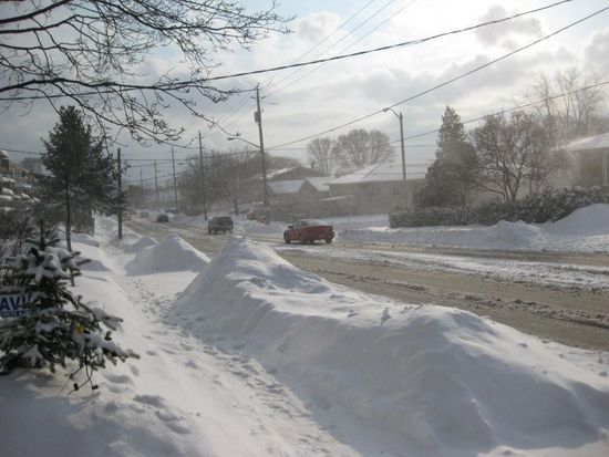nach dem Schneesturm