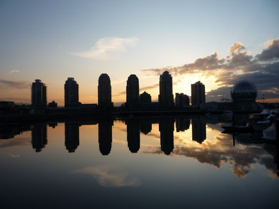 ebenso beim Sonnenaufgang