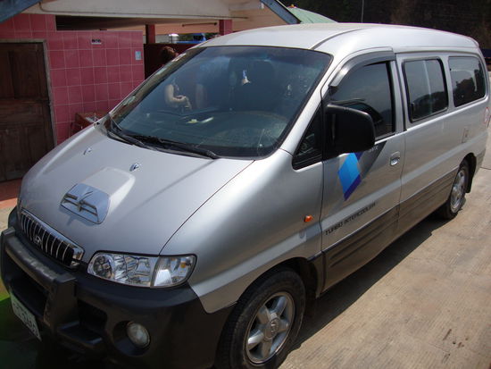 Unser Van für die "plauderreiche" Strecke