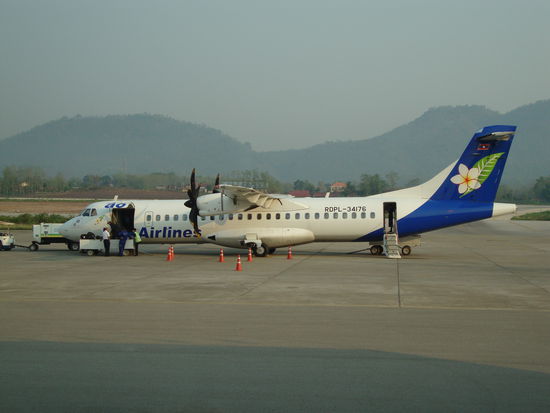Airport Luang Prabang... kurz vor dem Flug mit Lao Airlines