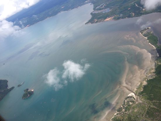 10 Min. vor der Landung