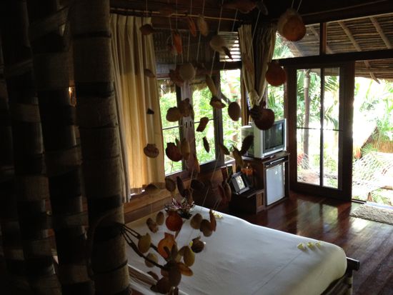 Schnell noch den Bungalow fotografieren,