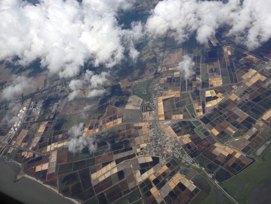 Über den Wolken... 30 Min. vor der Landung