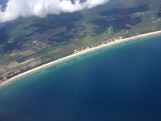 15 Min. vor der Landung