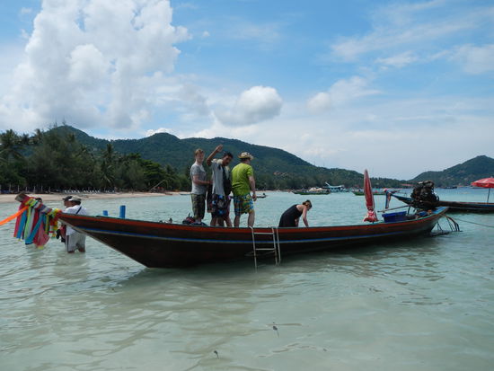 Einsteigen ins Boot und