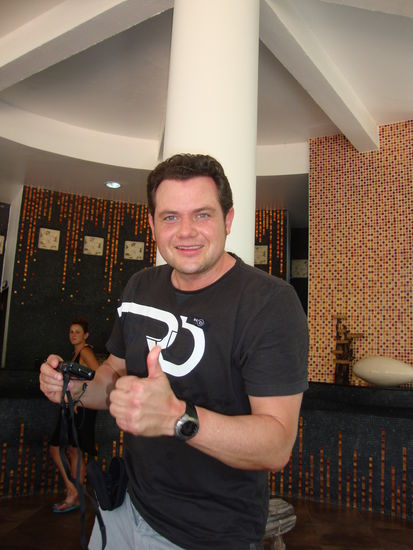 und Georg sind startklar und freuen sich jetzt auf die Villen...