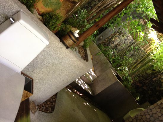 Das Badezimmer, oder auch von uns als Wellnessbereich bezeichnet, da er ca. 50 qm groß ist 