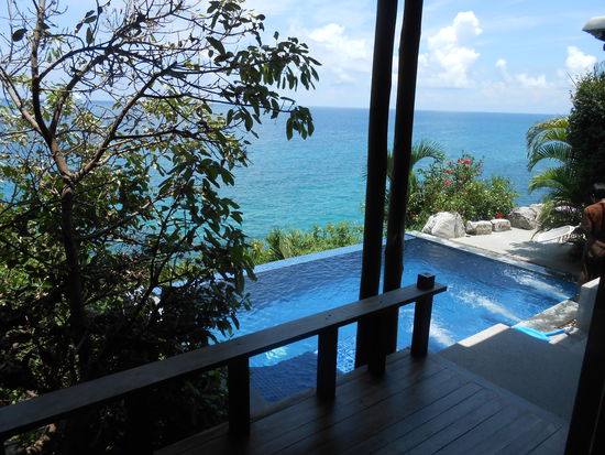 In 35 Sekunden spring ich in den Pool...