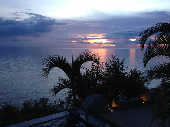 Sonnenuntergang gesehen und jetzt 'runter zum...