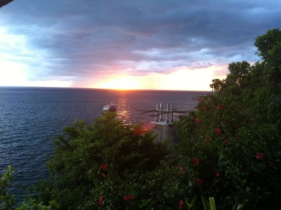 Noch ein wenig den Sonnenuntergang beobachten und anschließend sich wieder unten zum Essen treffen.