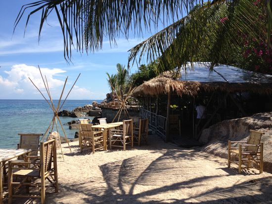 Noch ein kleiner Spaziergang 'runter zum Strand (unser Strandrestaurant am Tag), um ein paar Fotos zu machen.