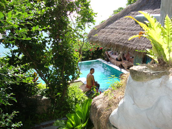 Hier steigt gleich die Pool-Party...