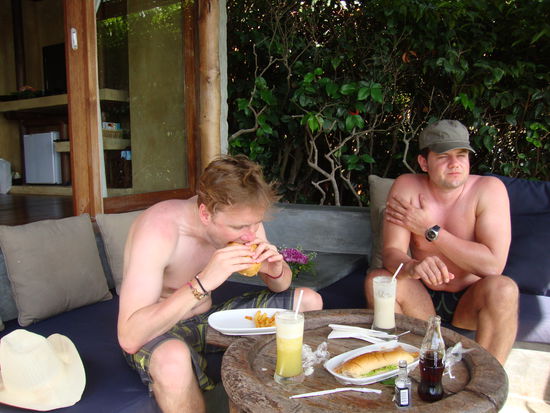 Matthias bei seiner Lieblingsbeschäftigung...