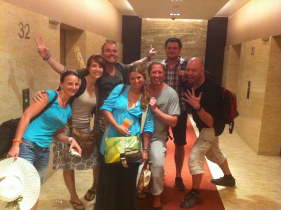 Oben angekommen müssen wir mal schauen, ob