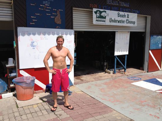 in unserer Tauchschule im Berjaya Dive Resort.