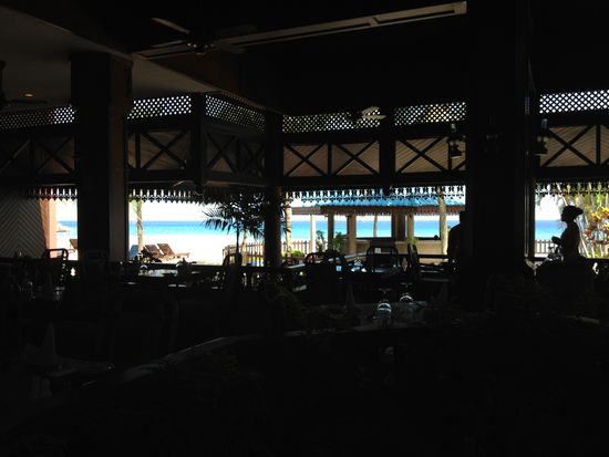 Aussicht beim Früh(spät)stücken auf's Meerle