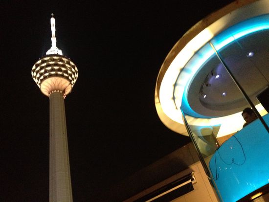 Der KL Tower ist zum Greifen nah...