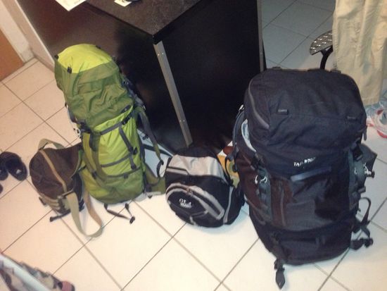 Backpacking Tour beginnt...