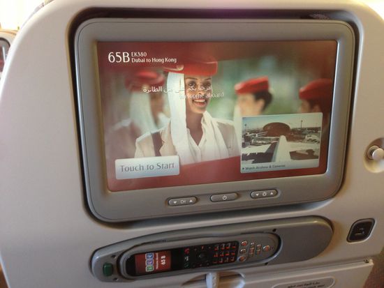 A380: Hier gibt es manchmal sogar mehr Filme als in einer Videothek 
Ganz zu schweigen von dem Multimedia-Angebot