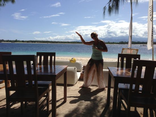 Sie fängt auch schon damit an 