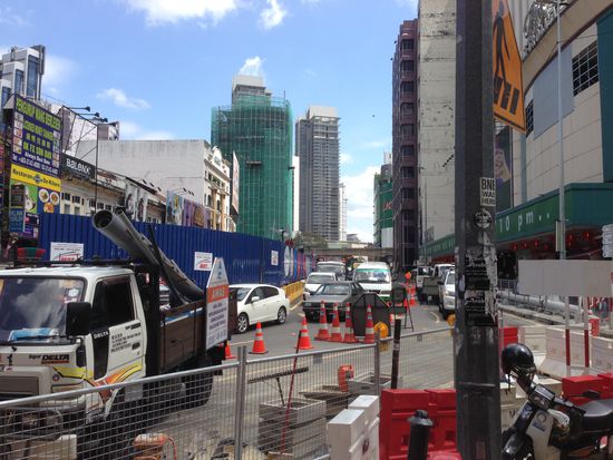 Mitten in unserer Stadt eine mega Baustelle 