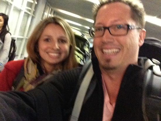 Endlich sicheren Boden unter den Füßen nach der langen Anreise aus Deutschland