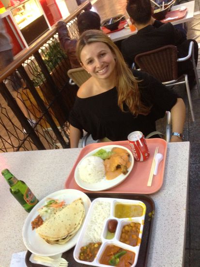 Die Auswahl war so groß, dass Jeder von uns lange gebraucht hat mit seiner Entscheidung, was gegessen wird.