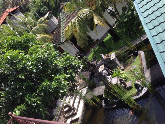 Die Aussicht von unserem Balkon/unserer Terrasse