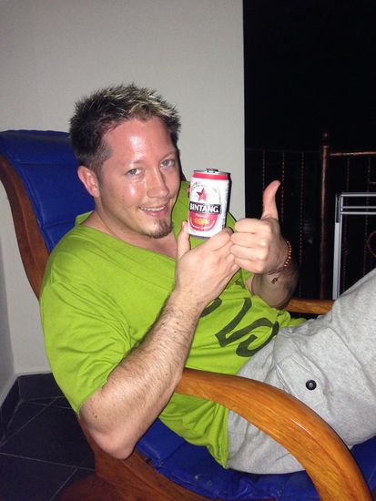 Ein kühles Bintang muss jetzt nach dem Schuhkauf sein