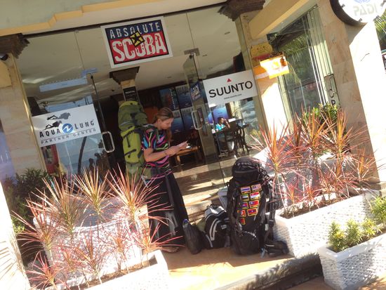 Wir sind bereit für die Weiterfahrt mit dem Boot