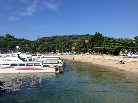 Der morgendliche Ausblick zum Hafen