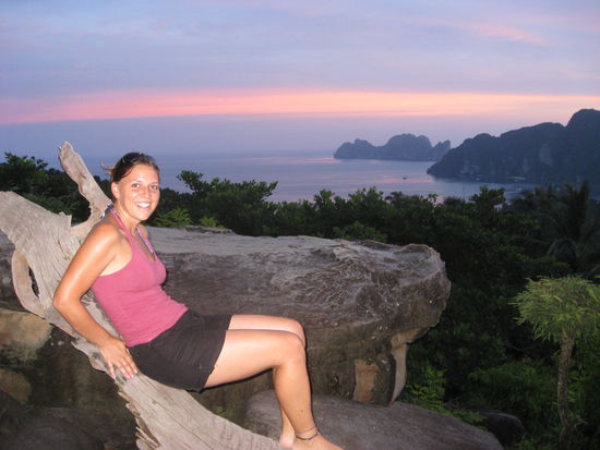 Das bin ich  auf dem View Point in Phi Phi Island