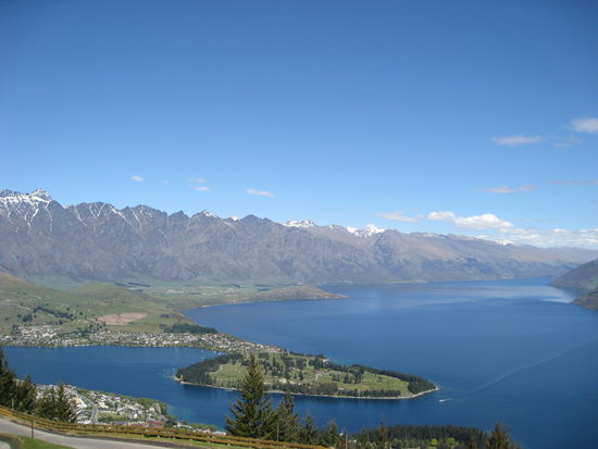 Aussicht ueber Queenstown