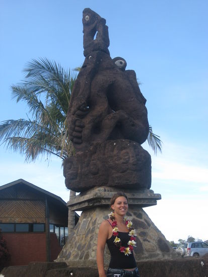 Bei der Ankunft auf den Osterinseln