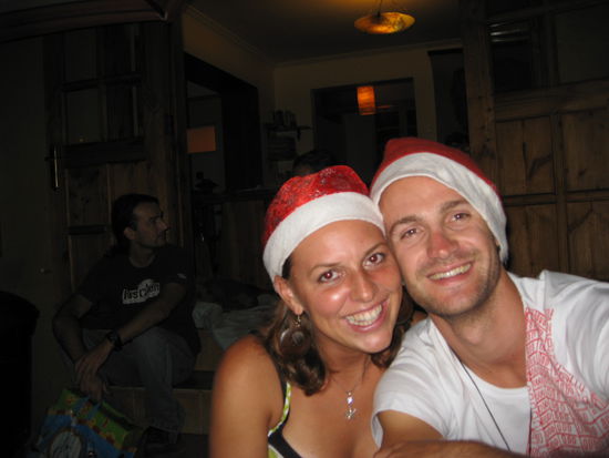 Trent aus Australien und ich an Weihnachten