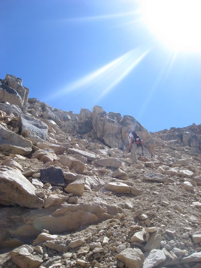 so felsig ging's dann auf den Heimweg